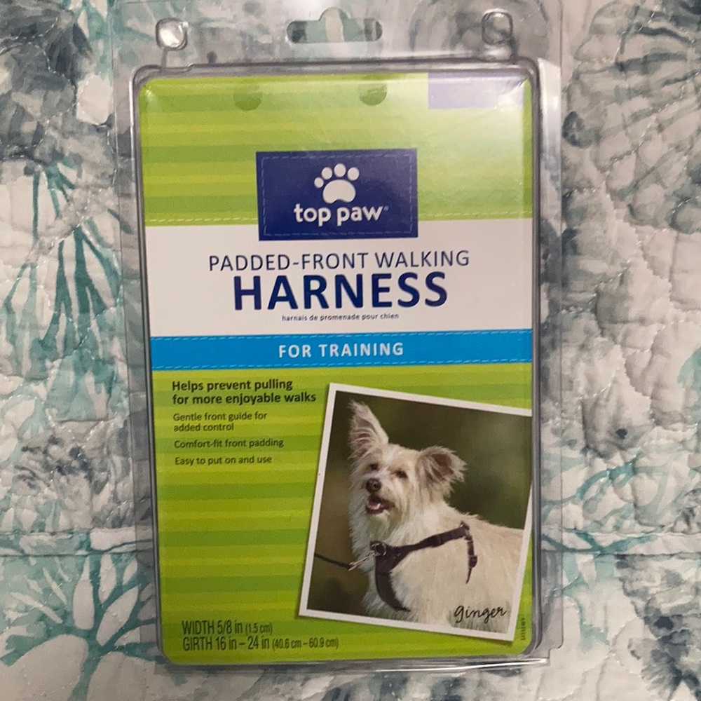 Top paw padded front walking training harness